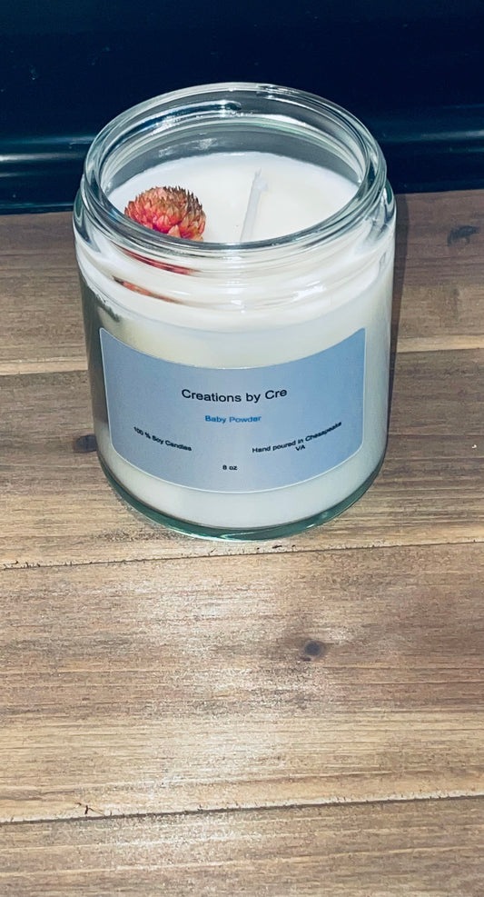 Baby powder|Soy candle